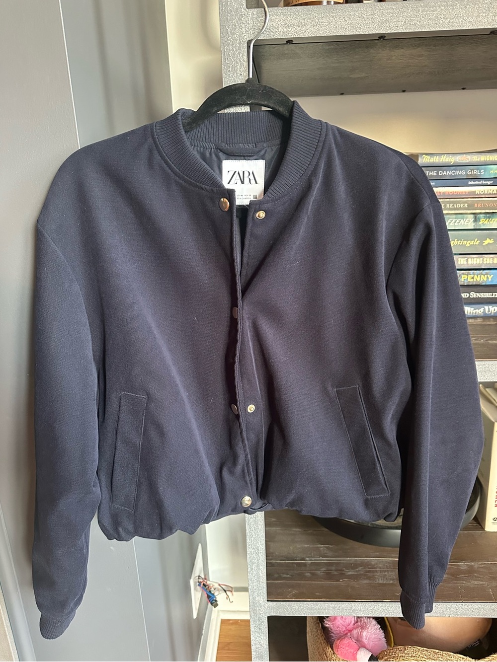 ZARA Textured Bomber Jacket